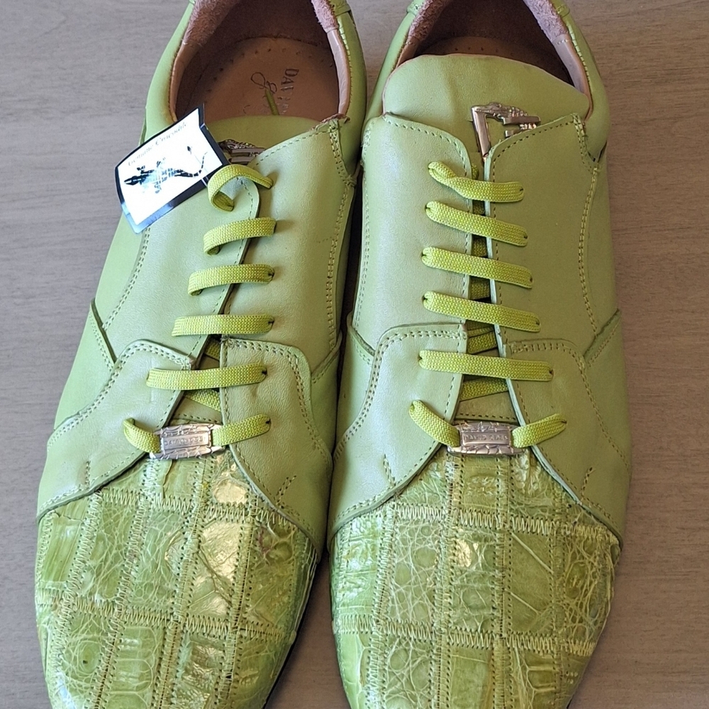 NEW David Eden Shoe Size 9 Green Crocodile
